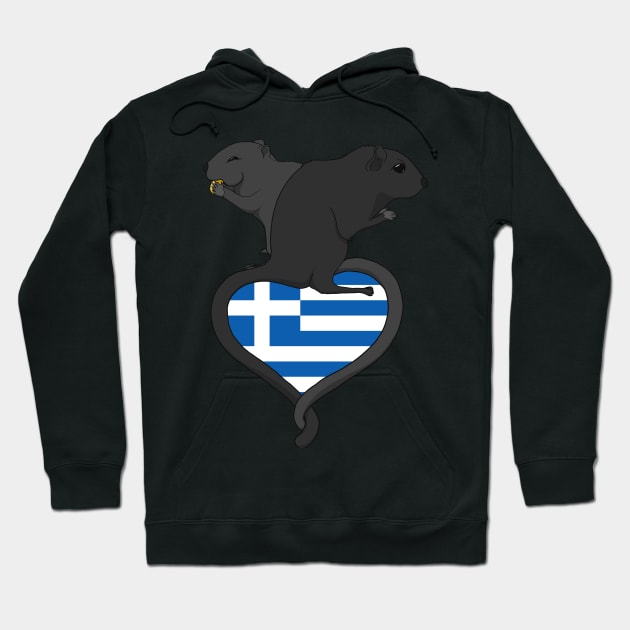 Gerbil Greece (dark) Hoodie by RampArt